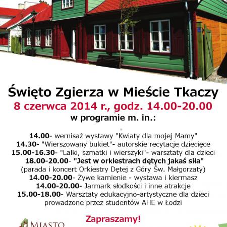 Plakat na Święto Miasta Zgierz 2014