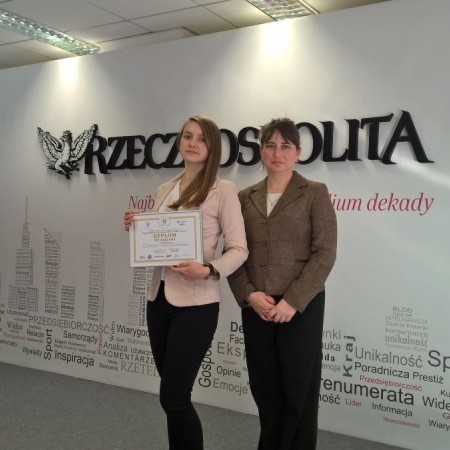 Żaneta  Olejniczak - finalistka konkursu „Pasja przedsiębiorczości w historii rodzinnej, lokalnej, regionalnej”