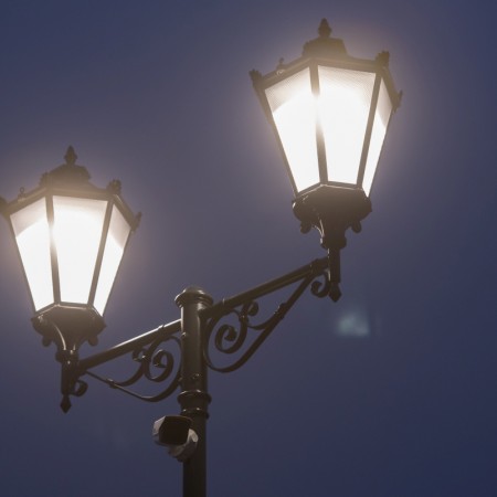 Lampy oświetleniowe na targowisku - 17.12.2017 r.