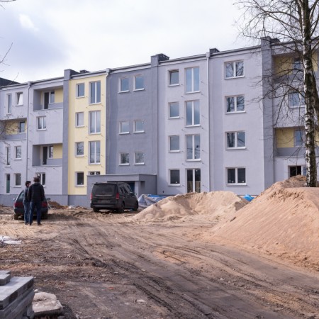 Blok mieszkalny przy ulicy Chemików - stan inwestycji 13.03.2018 r.