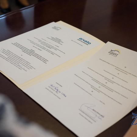 Podpisanie porozumienia pomiędzy Gminą Miasto Zgierz a firmą Arvato Polska