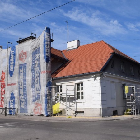 Remontowany budynek muzeum