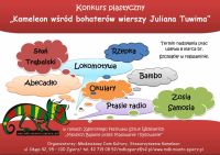 Konkurs plastyczny "Kameleon wśród bohaterów wierszy Juliana Tuwima" plakat