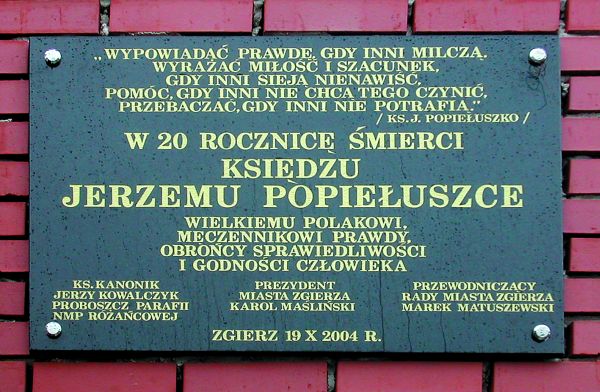 20. rocznica śmierci księdza Jerzego Popiełuszki - fot. 2004 r.