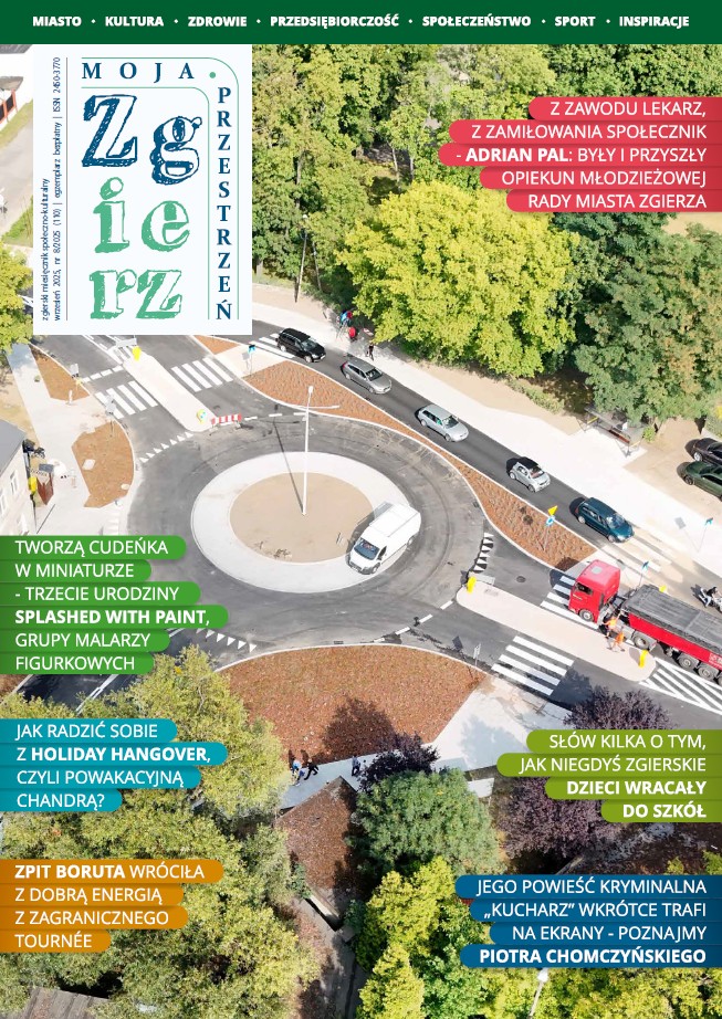 Okładka wydawnictwa Zgierz - moja przestrzeń wrzesień 2025 r.