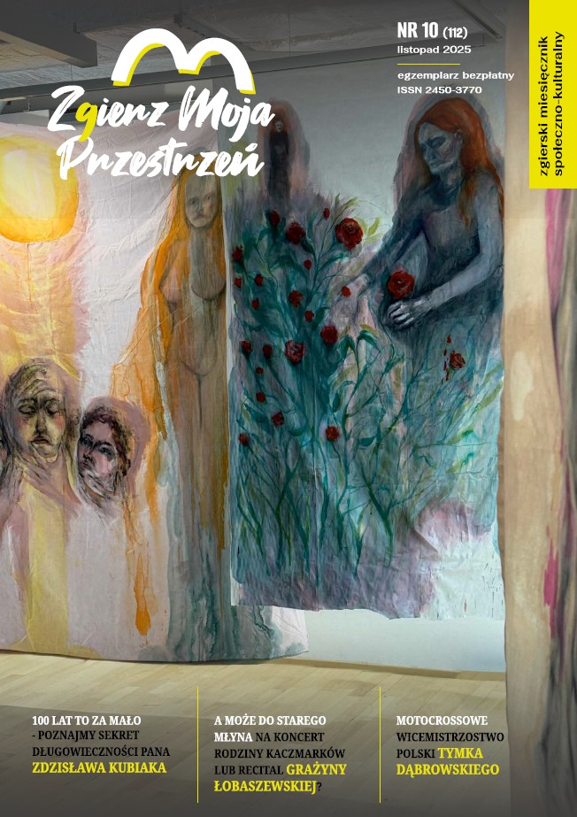 Okładka wydawnictwa Zgierz - moja przestrzeń listopad 2025 r.