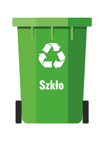 zielony pojemnik na szkło