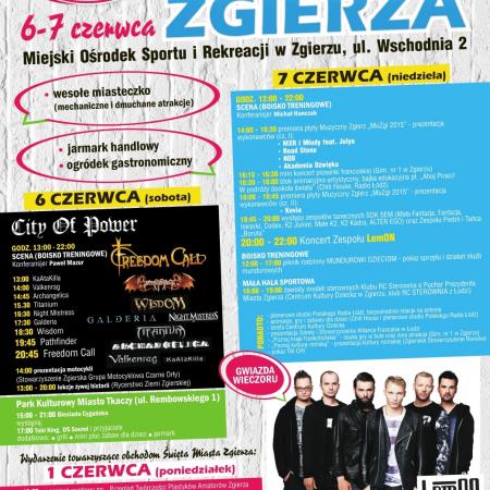 Plakat na Święto Miasta Zgierz 2015