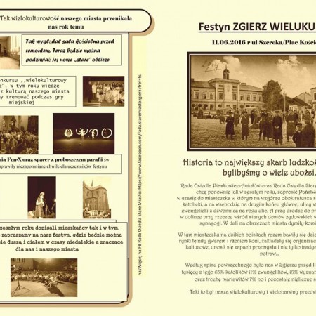 Ulotka festynu Zgierz Wielokulturowy