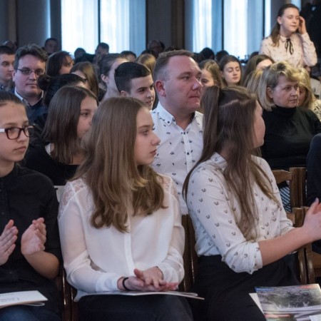 Uroczystość wręczenia stypendiów w Urzędzie Miasta Zgierza