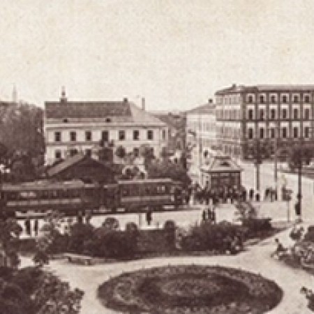Dawny Zgierz widok Placu Kilińskiego - fot. ze zbiorów Muzeum Miasta Zgierza