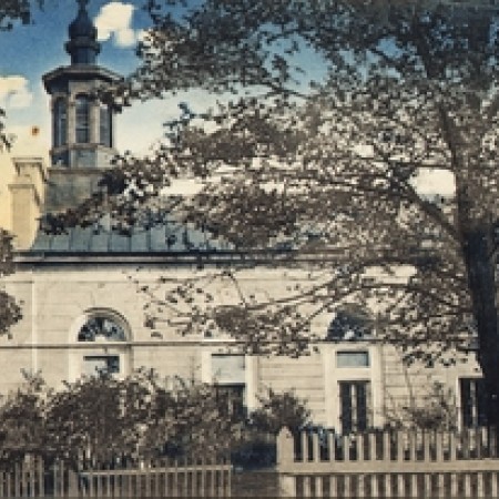 Dawny Zgierz widok Kościoła ewangelickiego (zburzony w 1939 r.)