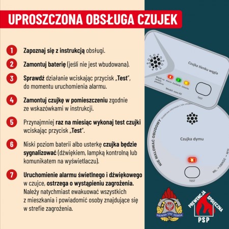 Uproszczona obsługa czujek