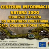 Plakat promujący Centrum Informacji Natura 2000