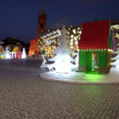 Kraina Świętego Mikołaja na placu Jana Pawła II w Zgierzu