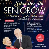 Plakat promujący Sylwester dla Seniorów