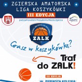 Plakat promujący rozpoczęcie rozgrywek 3. edycji ZALK