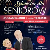 Plakat promujący Sylwester dla Seniorów