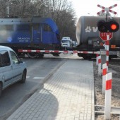 Przejazd kolejowy na ul. Chełmskiej - fot. Starostwo Powiatowe w Zgierzu