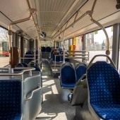 Wnętrze nowego autobusu miejskiego