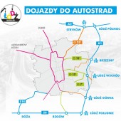 Mapka dojazdów do autostrad