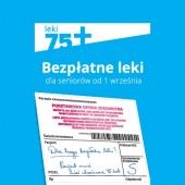 Plakat programu Leki 75 plus