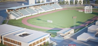 Wizualizacja: stadion MOSiR po modernizacji