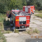 Zdjęcie z interwencji Straży Pożarnej na ul. Miroszewskiej