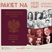 Baner akcji "Pakiet na 100-lecie odzyskania przez Polskę niepodległości/start w dorosłość"