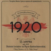 Plakat promujący obchody 99. rocznicy Bitwy Warszawskiej