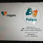 Zdjęcie tabletu dla osób niesłyszących - fot. Wojewódzki Szpital Specjalistyczny