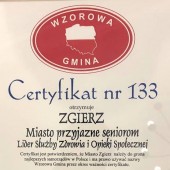 Certyfikat "Wzorowa Gmina" dla Zgierza