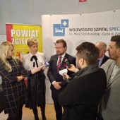 Konferencja prasowa w Szpitalu Wojewódzkim w Zgierzu - fot. WSS