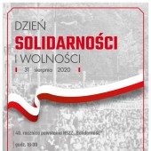 Plakat promujący obchody Dnia Solidarności i Wolności