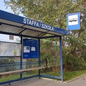 Przystanek autobusowy przy ul. Staffa - fot. CKD