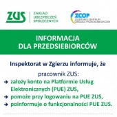 Plakat informacyjny o konsultacjach