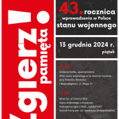 Plakat z programem obchodów rocznicowych