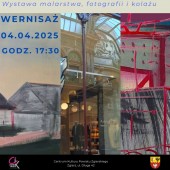 Plakat promujący wernisaż wystawy