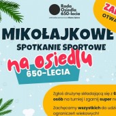 Mikołajkowe spotkanie sportowe na Osiedlu 650-lecia