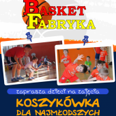 Plakat promujący Koszykówkę dla najmłodszych