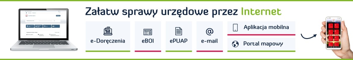 Przejdź do podstrony załatw srawy urzędowe przez internet